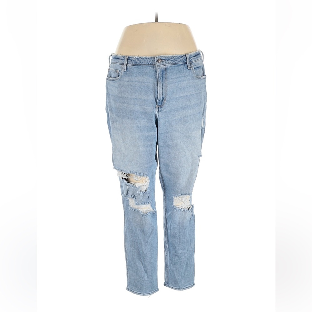 Hollister curvy high mom jeans / distress jeans